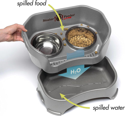 **Elevated Mess-Proof Adjustable Dog Feeder**