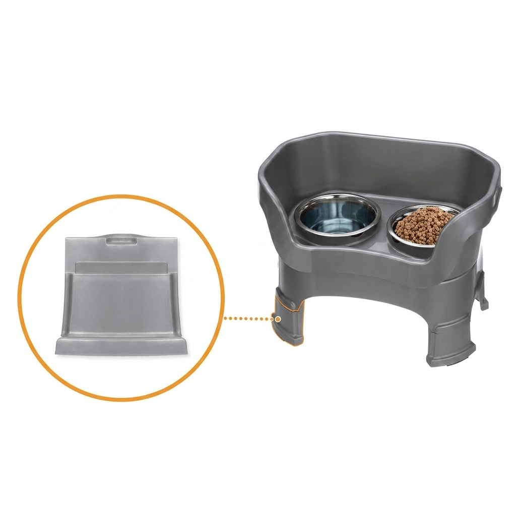 Elevated Mess-Proof Adjustable Dog Feeder